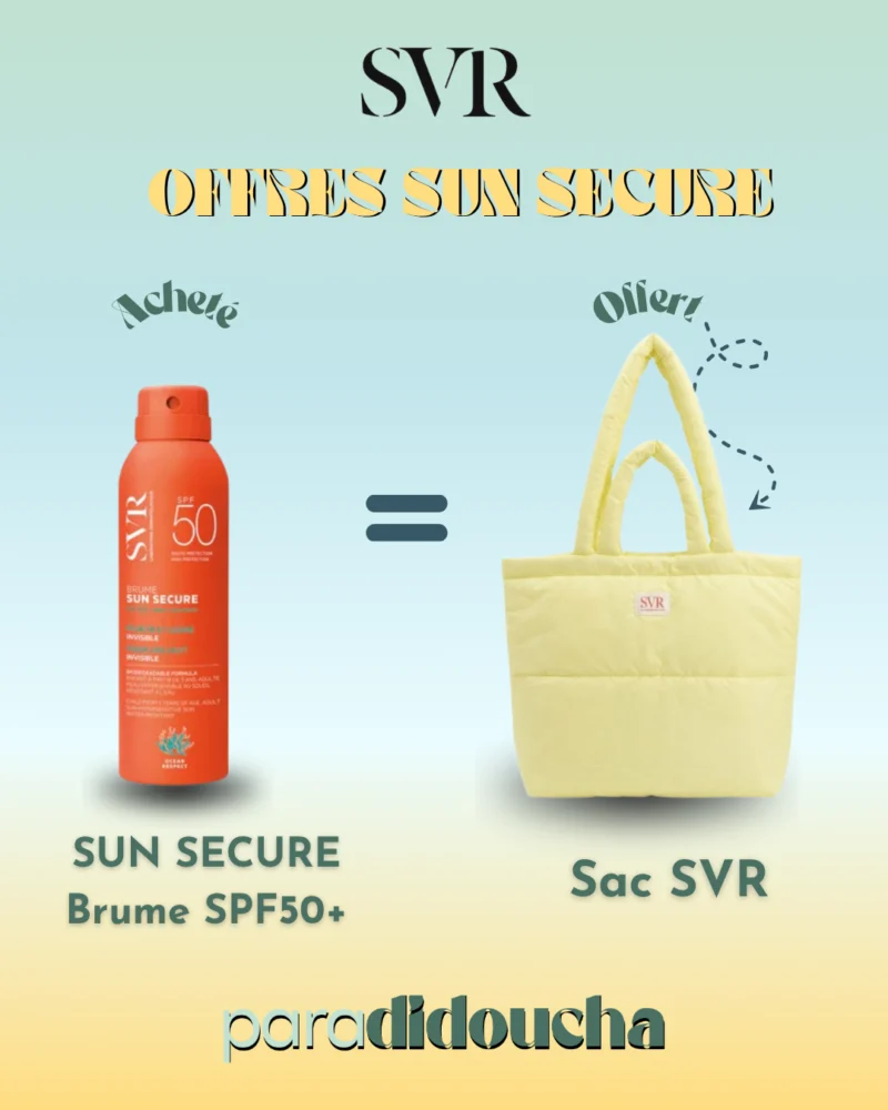 SVR SUN SECURE BRUME BIODE SPF50+ 200ml + Sac Offert