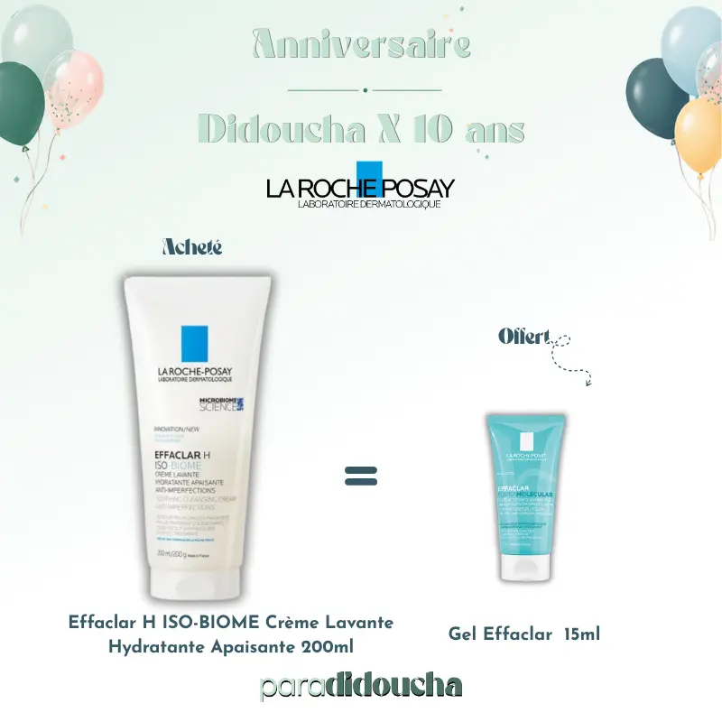 Effaclar H ISO-BIOME Crème Lavante Hydratante Apaisante 200ml