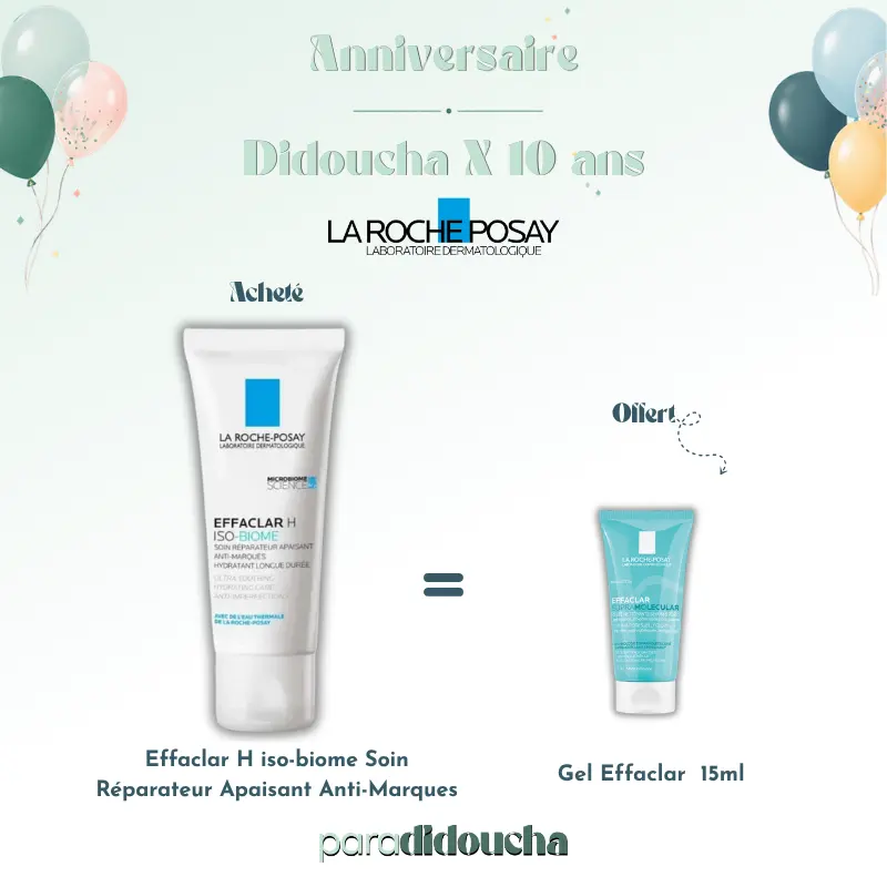 Effaclar H iso-biome Soin Réparateur Apaisant Anti-Marques