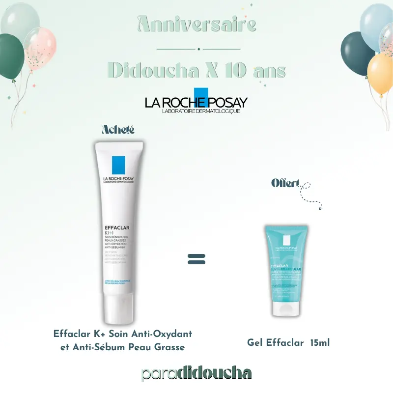 Effaclar K+ Soin Anti-Oxydant et Anti-Sébum Peau Grasse