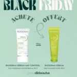 Photo du tube de Sébium Mat Control Soin Hydratant Anti-Brillance Bioderma 30ml à côté du tube de SÉBIUM Gel Moussant Actif 45ml OFFERT.