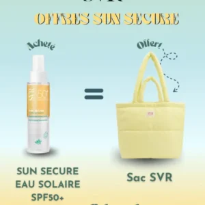 SVR Sun Secure Eau Solaire SPF50 + Sac Offert – Image 1