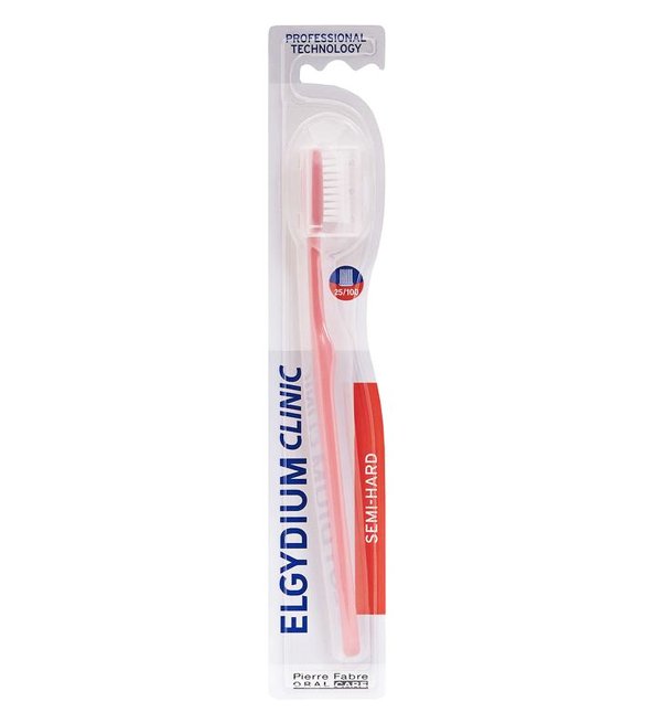 ELGYDIUM Clinic 25/100 - Brosse à Dents Semi-hard - 1u