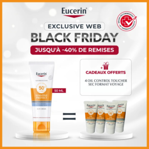 Eucerin Sun Protection Sensitive Protective Crème de Soleil SPF50+ Peau normale et sèche - 50ml
