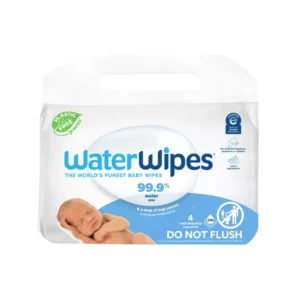 WATERWIPES PACK LINGETTES BEBE PACK DE 4 X 60 