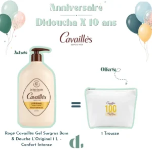 Rogé Cavaillès Gel Surgras Bain Douche L'Original 1L + Trousse Offerte – Image 1
