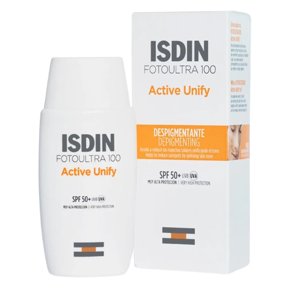 isdin foto ultra 100 active unify dépigmentant invisible spf 50+ 50ml