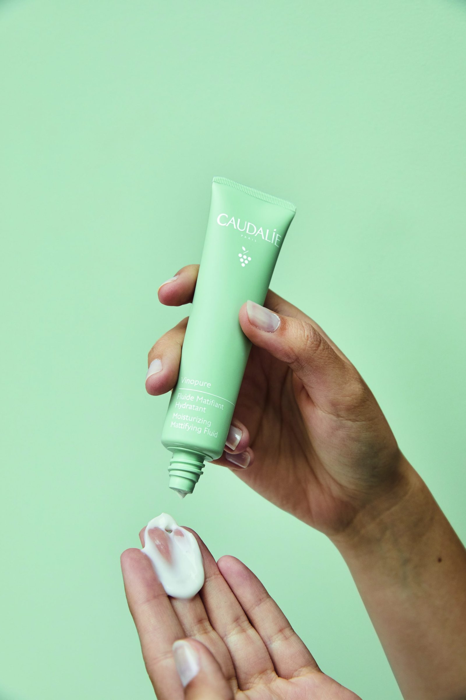 Fluide Matifiant Hydratant Caudalie 40ml - Pour Peaux Grasses Et Acnéiques, Naturel Et Sans Parfum