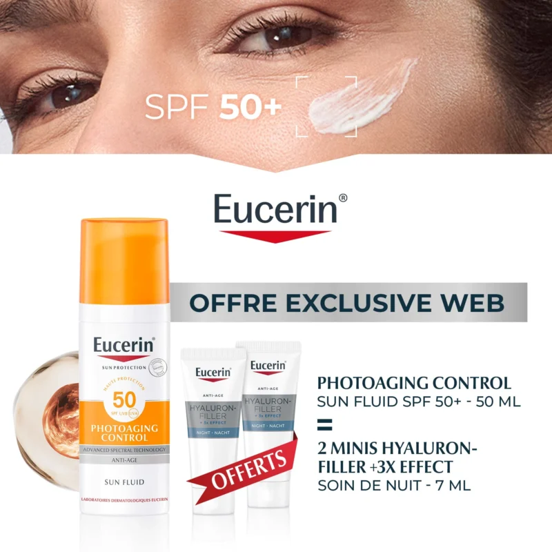 Eucerin Sun Protection Photoaging Control Fluid SPF 50 Parapharmacie Maroc