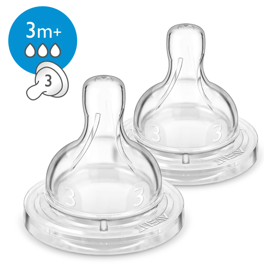 AVENT 2 TETINES- 3M+ / 3T