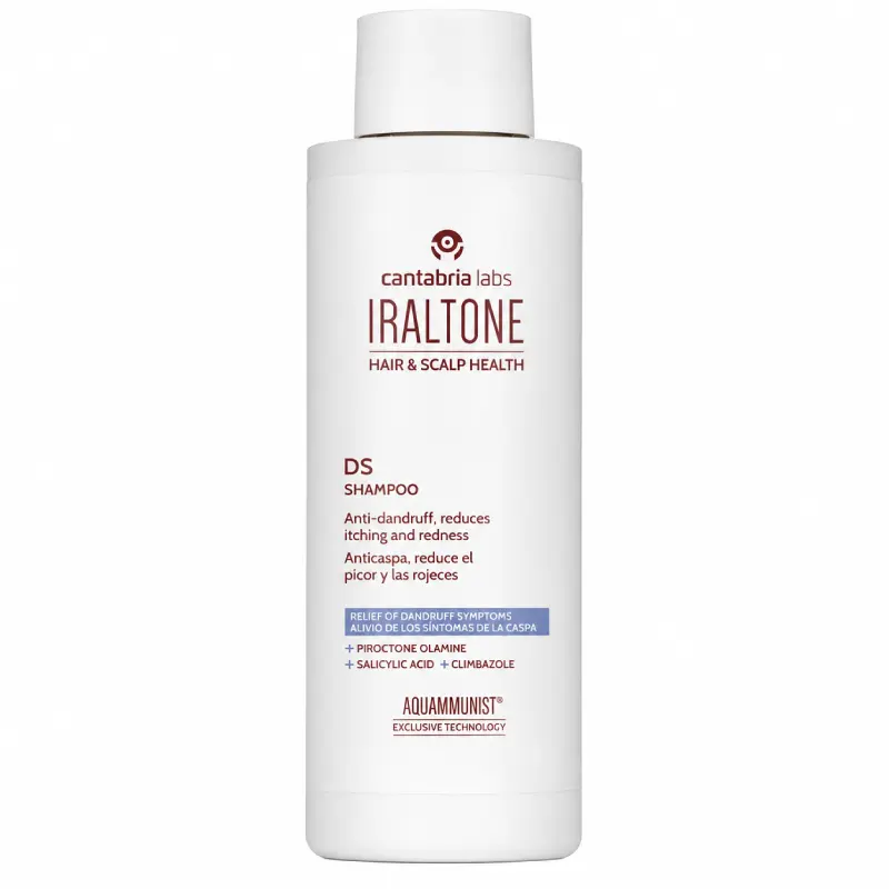 Iraltone DS Shampooing Anti-Pelliculaire – 200ml flacon shampooing traitant cuir chevelu pellicules severes et demangeaisons