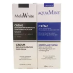 Melawhite Crème Dépigmentante Intensive 50ml + Aquamine Creme Hydratante 40ml Offerte