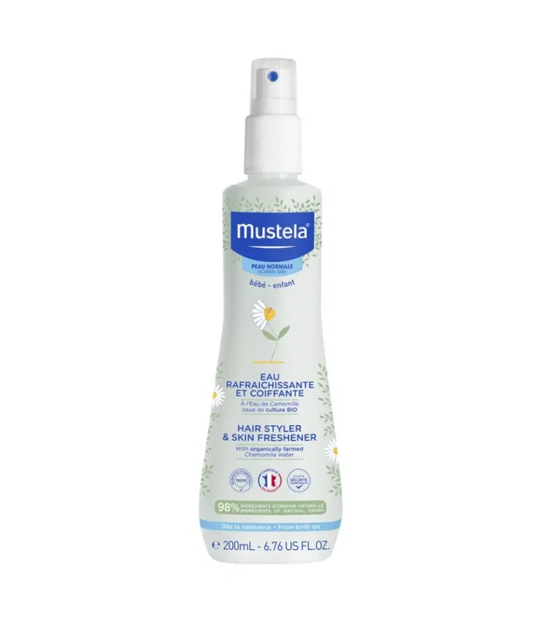 mustela-eau-rafraichissante-p54388 13 Mustela Eau Rafraîchissante et Coiffante 200ml Sans Alcool Parapharmacie Maroc