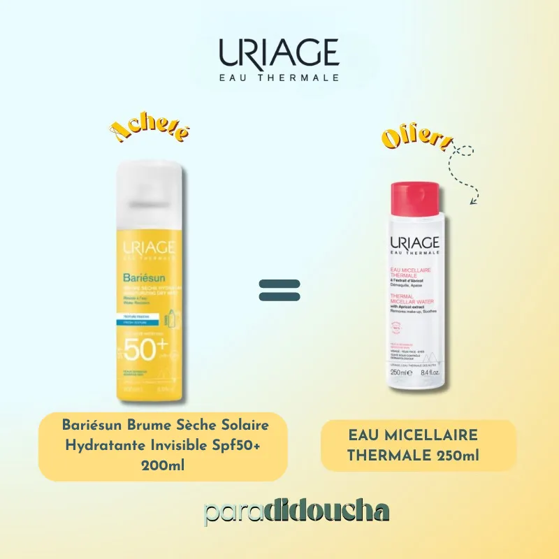 Uriage Bariésun Brume Sèche Solaire Hydratante Invisible Spf50+ 200ml