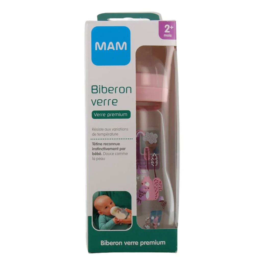 MAM Biberon en verre 260 ml - 2M+