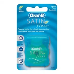 ORAL B FIL DENTAIRE SATIN FLOSS – MENTHE – Image 1