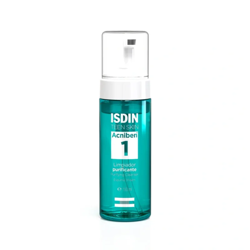 SDIN Acniben Mousse Nettoyante Purifiante 150ml et Eau Micellaire 4-en-1 OFFERTE pour peau acnéique