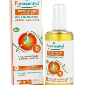 Puressentiel Articulations & Muscles Huile de Massage Arnica - Gaulthérie Bio 200 ml – Image 1