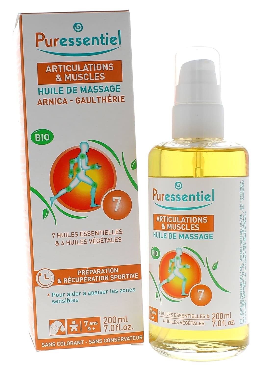 Huile de massage arnica et gaulthérie bio Puressentiel 100 m — free download