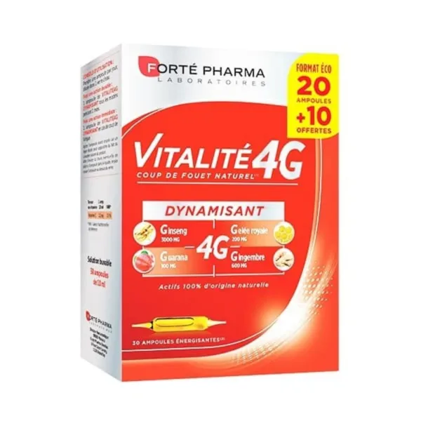 Forte Pharma Vitalit 4G Dynamisant 30 Ampoules