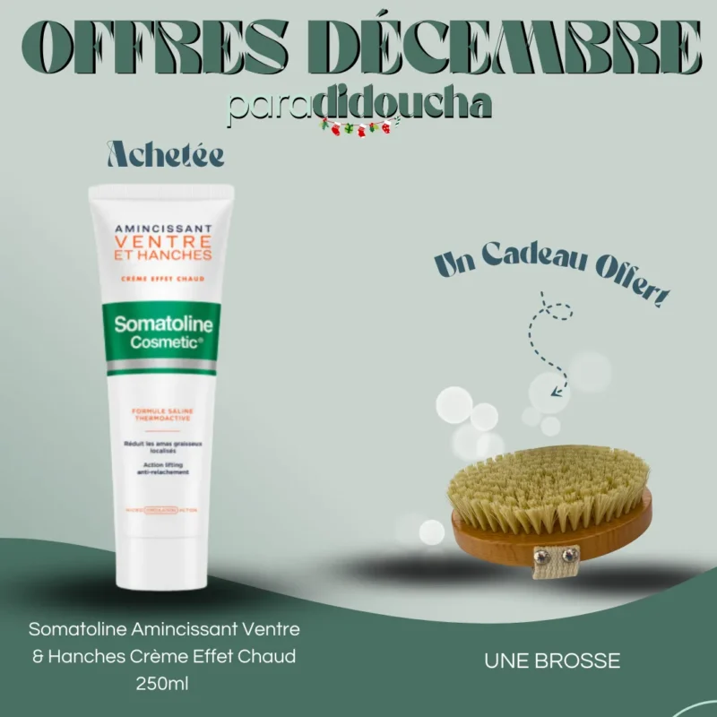 Somatoline Amincissant Ventre & Hanches Crème Effet Chaud 250ml + Cadeau Offert