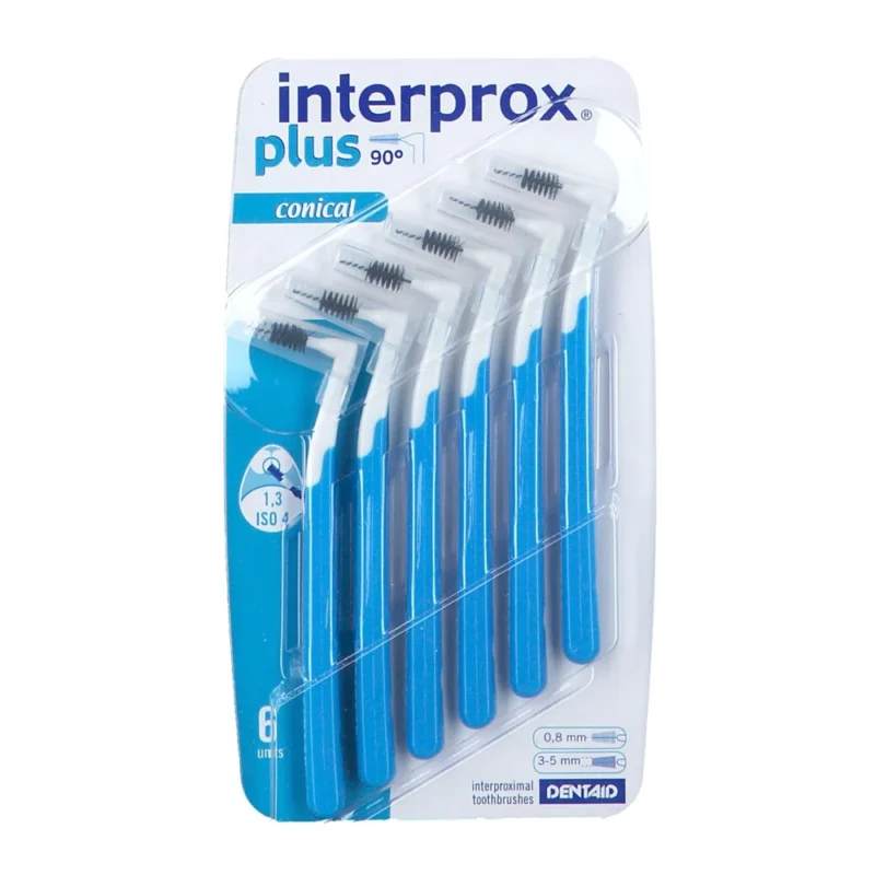 Interprox-Plus-Conical-Bleue-Brosse-Interdentaire-1.3-Bleue-6-Pieces-nova-parapharmacie-maroc Interprox Plus