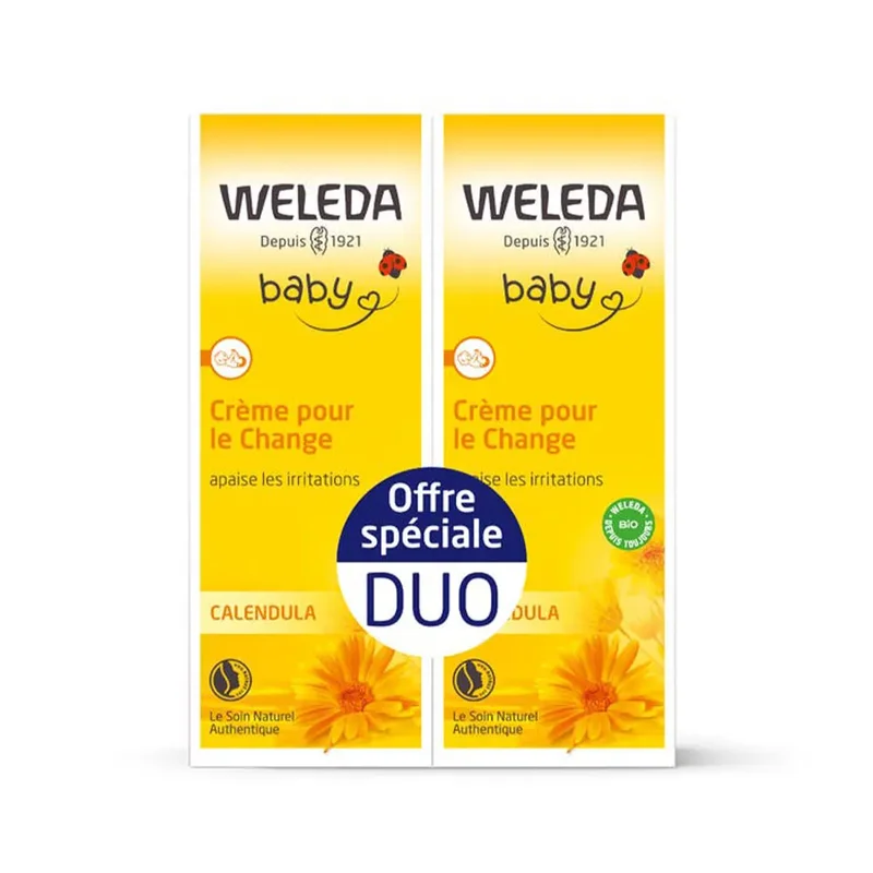 Crème DUO pour le Change au Calendula 2x75ML