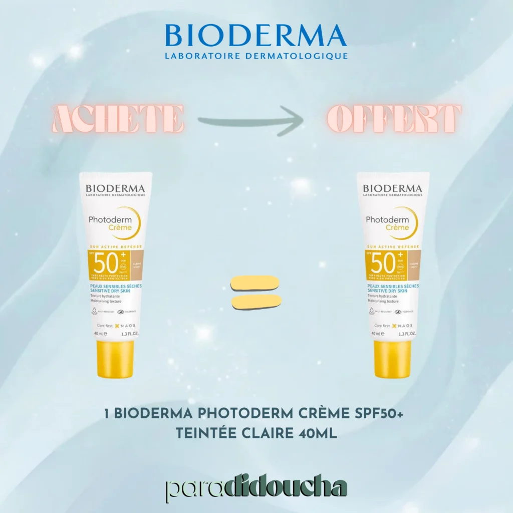 BIODERMA PHOTODERM CRÈME SUN ACTIVE DEFENSE SPF50+ TEINTÉE CLAIRE 40ML
