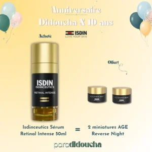 ISDIN Isdinceutics Sérum Retinal Intense 50ml + 2 miniatures AGE Reverse Night Offertes