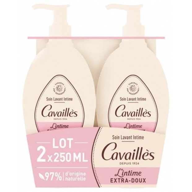 Rogé Cavailles Soin Lavant Intime Extra-Doux, 2x250ml Rogé Cavailles Soin Lavant Intime Extra-Doux, 2x250ml