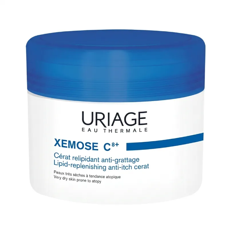 Uriage XÉMOSE C8+ Cérat Relipidant Anti-irritations 200 ml soin ultra-nourrissant pour peau très sèche à atopique