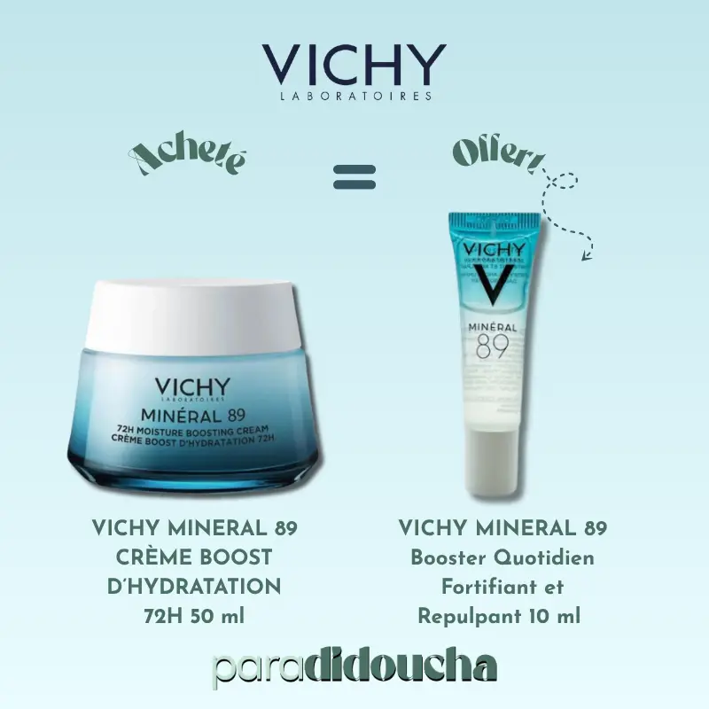 VICHY MINERAL 89 CRÈME BOOST D’HYDRATATION 72H