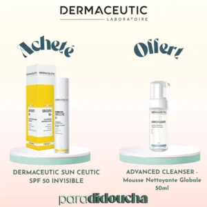 DERMACEUTIC SUN CEUTIC SPF 50 INVISIBLE + ADVANCED CLEANSER 50ml Offert