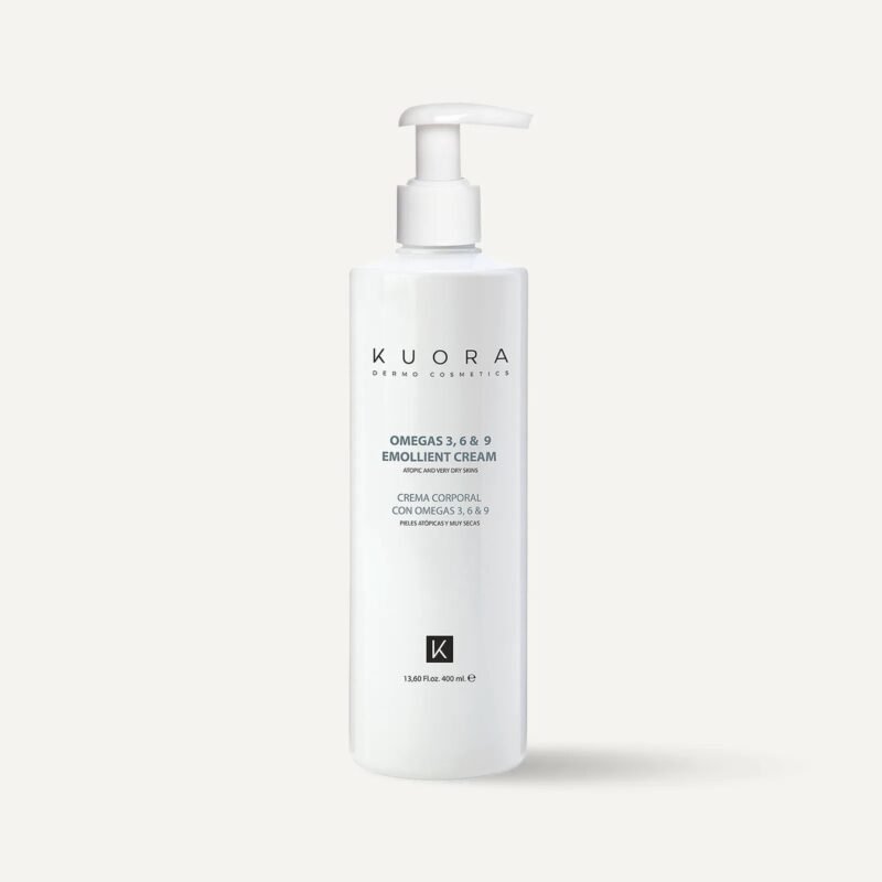 Kuora-omegas-emollient-cream-maroc KUORA Crème Emolliente Oméga 3, 6 & 9 - 400ML