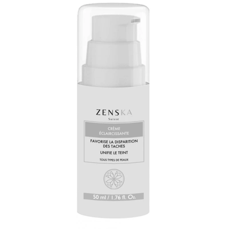 ZENSKA CRÈME ÉCLAIRCISSANTE 50ML Parapharmacie Maroc Zenska Crème Éclaircissante 50ml