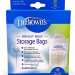 Dr Brown's - Sachets de Conservation de Lait Maternel 25 x 180ml Parapharmacie Maroc