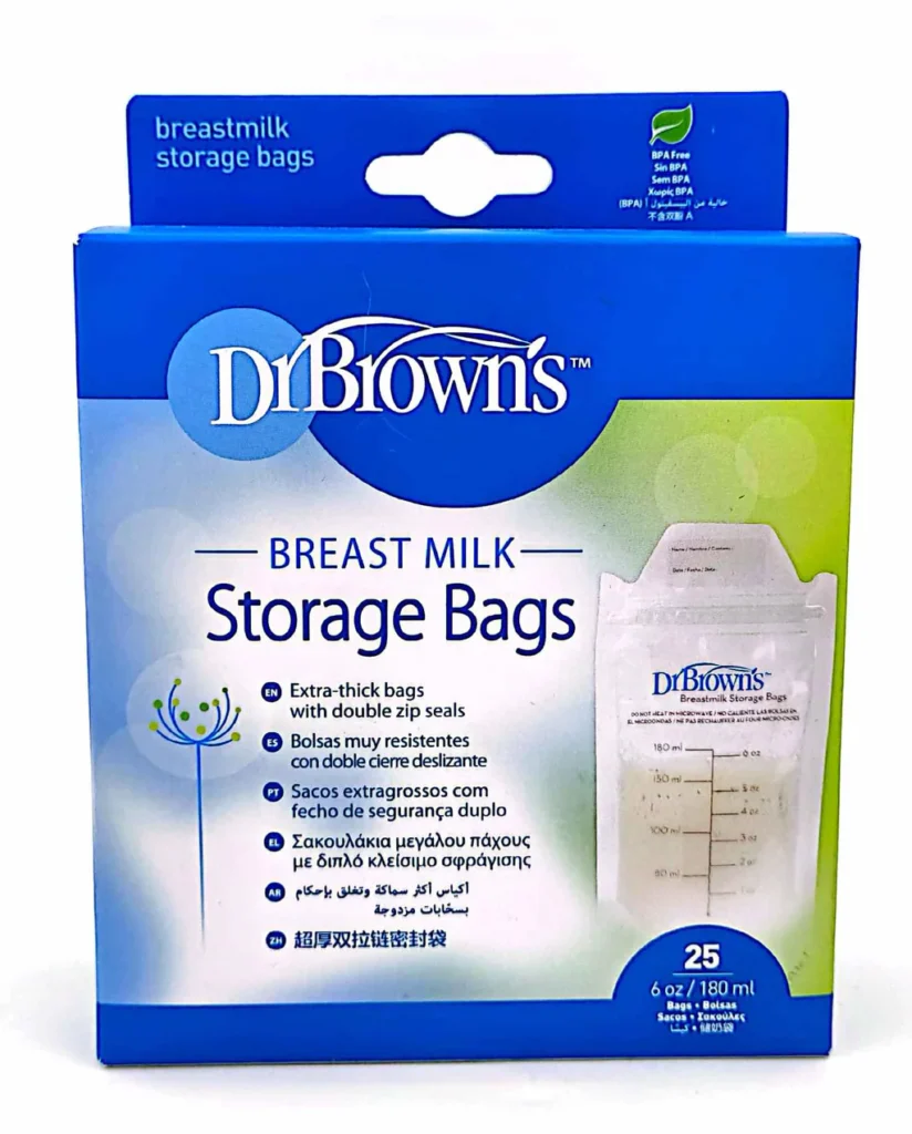 Dr Brown's - Sachets de Conservation de Lait Maternel 25 x 180ml Parapharmacie Maroc