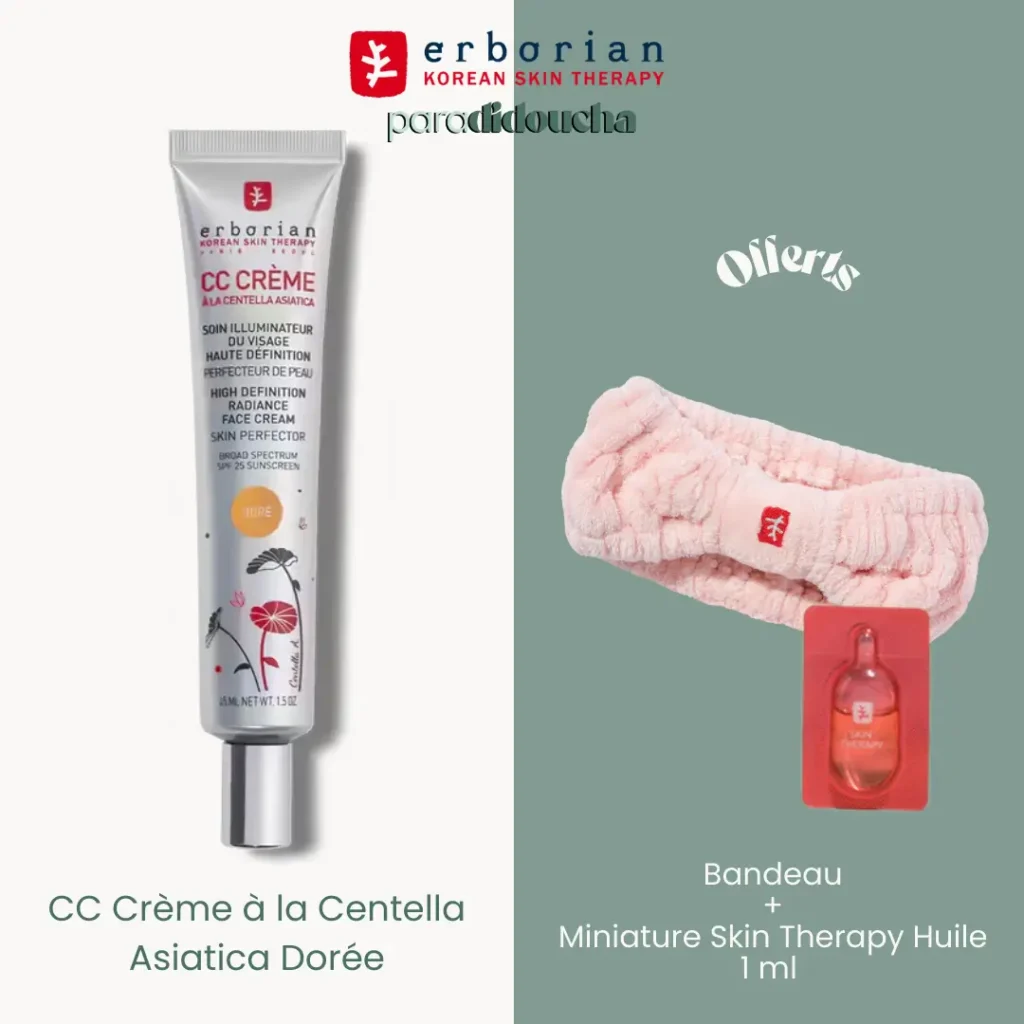 ERBORIAN CC Crème à la Centella Asiatica Dorée 45ml