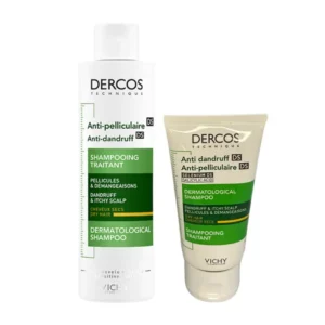 Vichy Dercos Shampooing Anti-Pelliculaire DS Cheveux Secs 200ml + Mini Shampooing Offert – Image 2