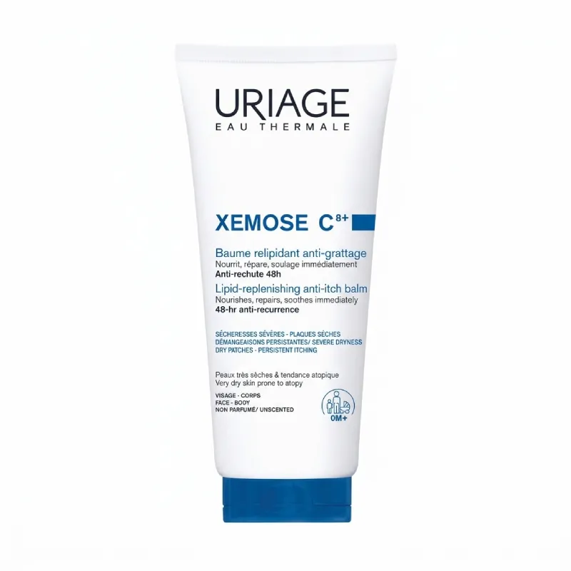 Uriage Xémose C8+ Baume Oléo Apaisant Anti-Grattage 200 ml soin relipidant et anti-démangeaisons pour peau atopique