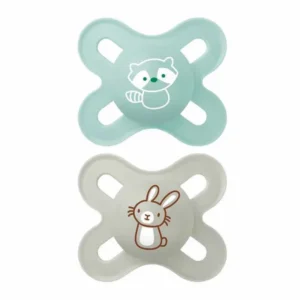 MAM Start Lot de 2 Sucettes Unisexe Naissance 0-2 Mois Silicone + Boîte