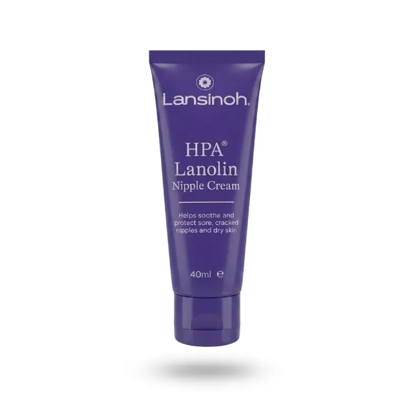 Crème Allaitement Lanoline HPA Lansinoh 40ml - Soin purifié sans rinçage pour mamelons douloureux