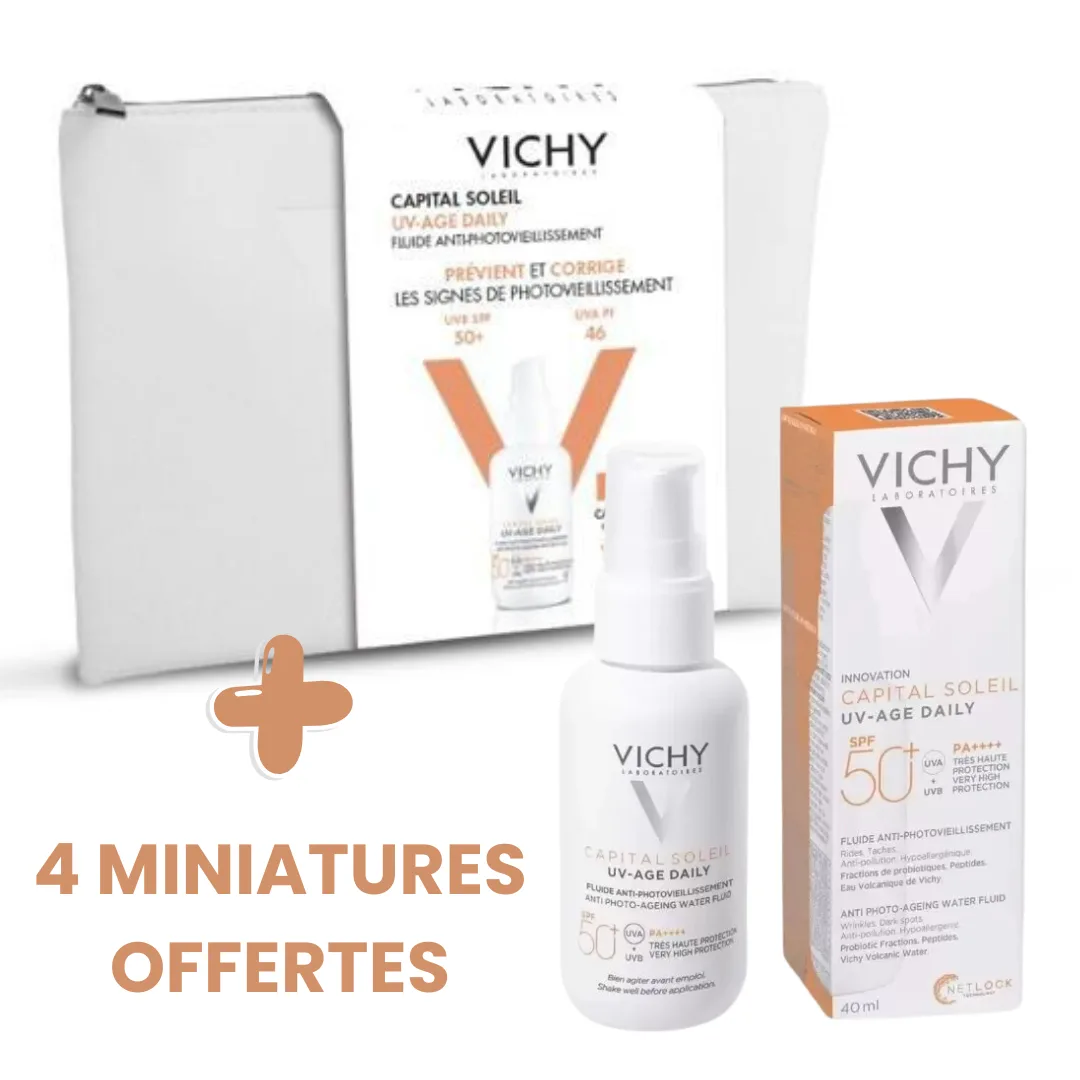 Vichy Uv-Age Daily Spf50+ Fluide Anti-photovieillissement 40ml + Cadeaux Offerts