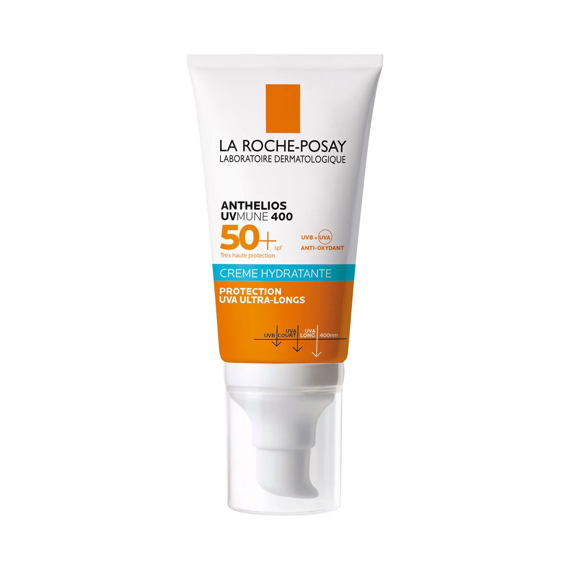La Roche-Posay Anthelios UVMUNE 400 Crème Solaire | Peau Sensible Normales à Sèches | SPF50+ - 50ml