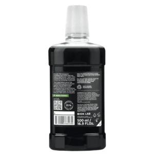 ECODENTA Bain de Bouche Extraordinaire Blanchissant au Charbon Noir – 500 ml