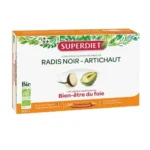 Superdiet Radis Noir - Artichaut Bio - 20 Ampoules de 15ml