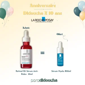 La Roche-Posay Retinol B3 Sérum Anti-Rides Peau Sensible 30ml + Hyalu B5 10ml Offert – Image 1