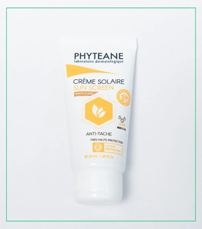 Phyteane Ecran Solaire Anti-Taches Teinté Claire en Crème Spf50 – 50ml