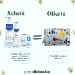 Coffret Mustela Bébé – Soins essentiels : Gel Lavant, Lait Hydra & Eau de Soin Musti