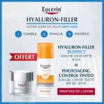 EUCERIN HYALURON-FILLER Soin de Jour Peau Sèche SPF 15 = Photoaging Control Teinté Spf 50-50ml OFFERT